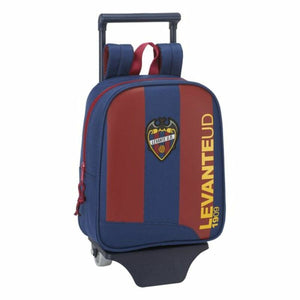 Schoolrugzak met Wielen 805 Levante U.D. Blauw Kastanjebruin 22 x 28 x 10 cm-Topper Trend