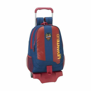 Schoolrugzak met Wielen 905 Levante U.D. Blauw Kastanjebruin 32 x 44 x 16 cm-Topper Trend
