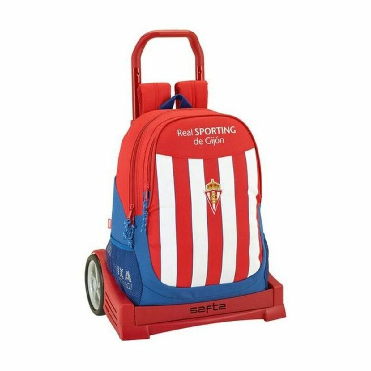 Schoolrugzak met Wielen Evolution Real Sporting de Gijón 32 x 44 x 16 cm-Topper Trend