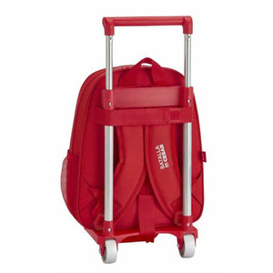 Schoolrugzak met Wielen 705 Real Sporting de Gijon Rood 27 x 33 x 10 cm-Topper Trend