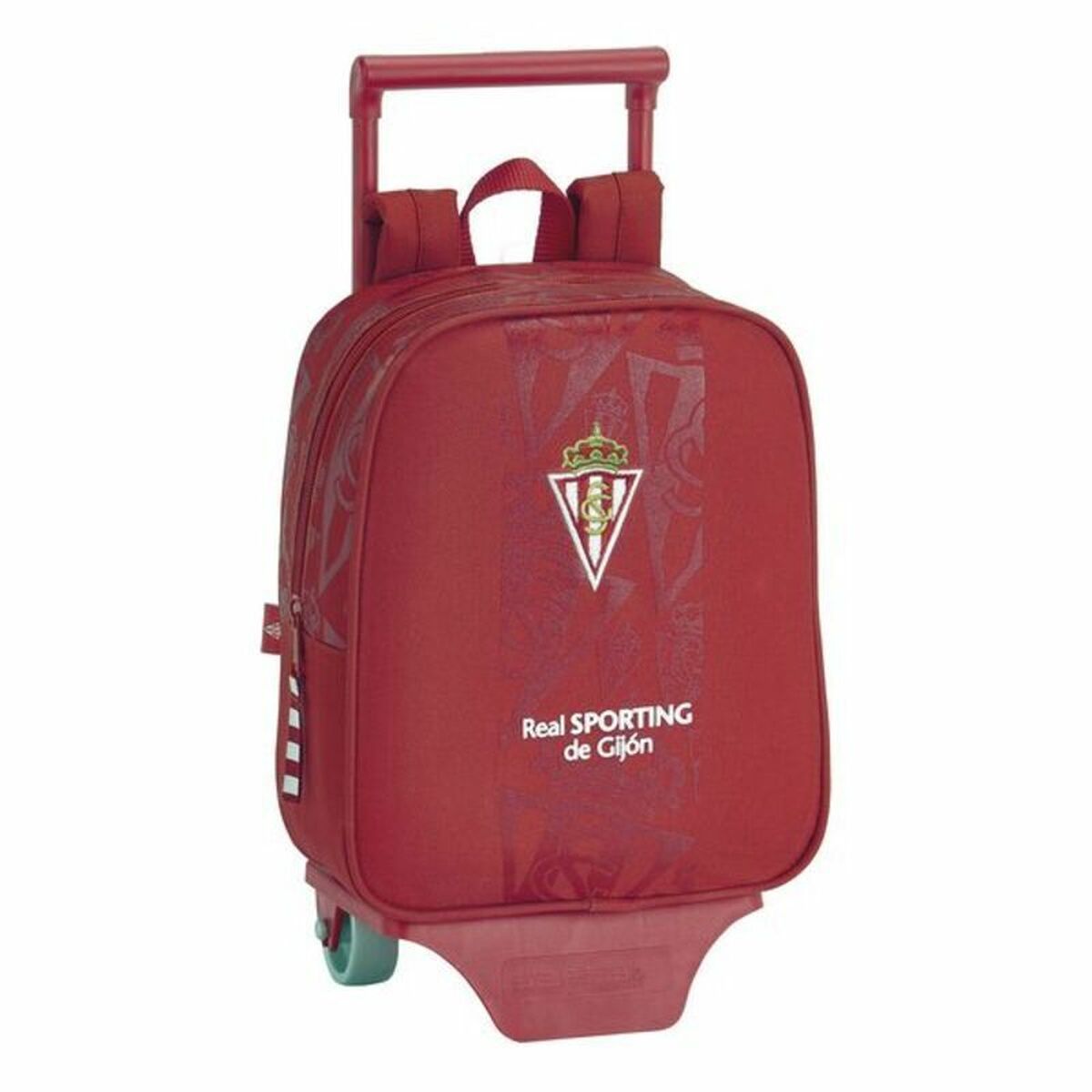 Schoolrugzak met Wielen 805 Real Sporting de Gijón Rood 22 x 28 x 10 cm-Topper Trend