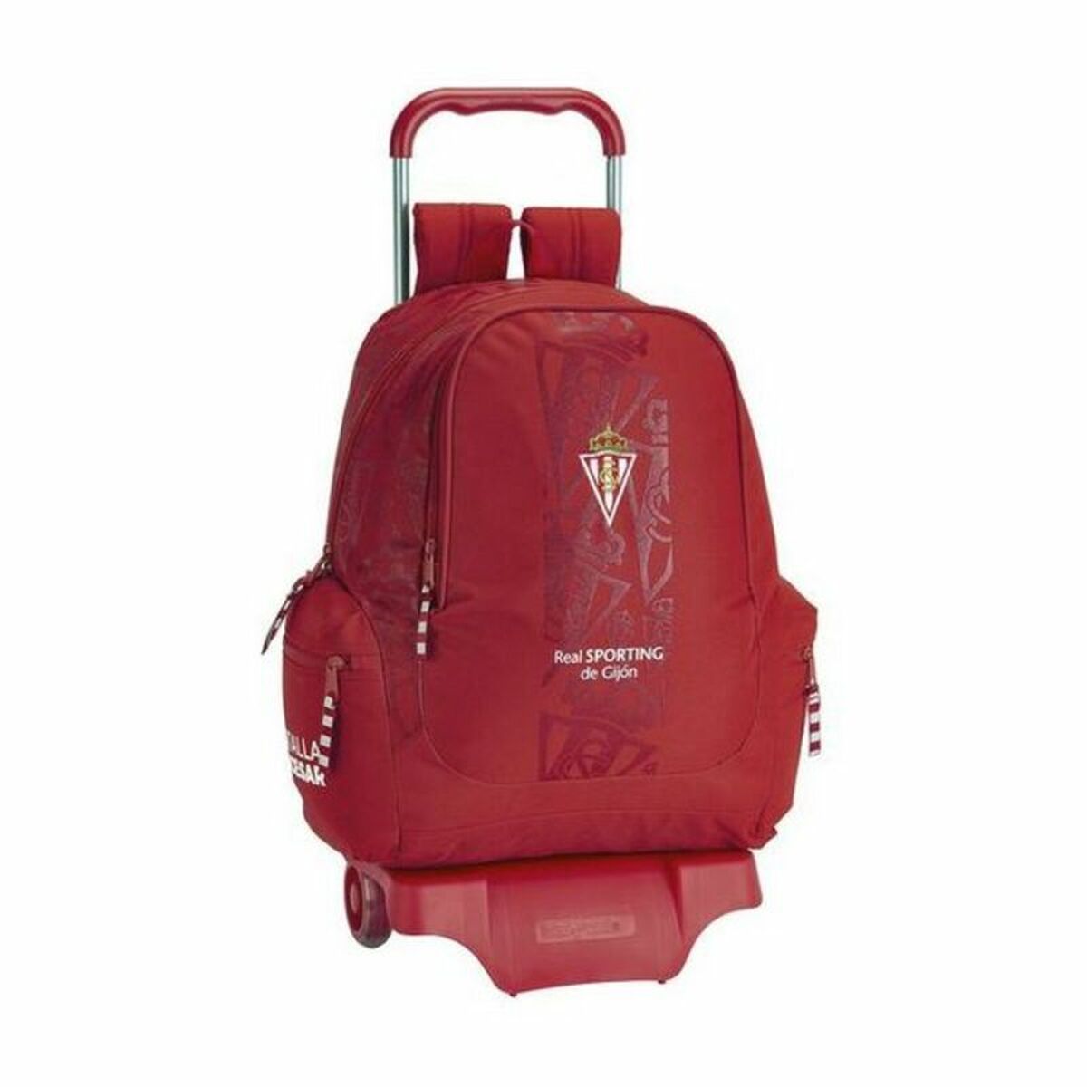 Schoolrugzak met Wielen 905 Real Sporting de Gijón Rood 32 x 43 x 17 cm-Topper Trend
