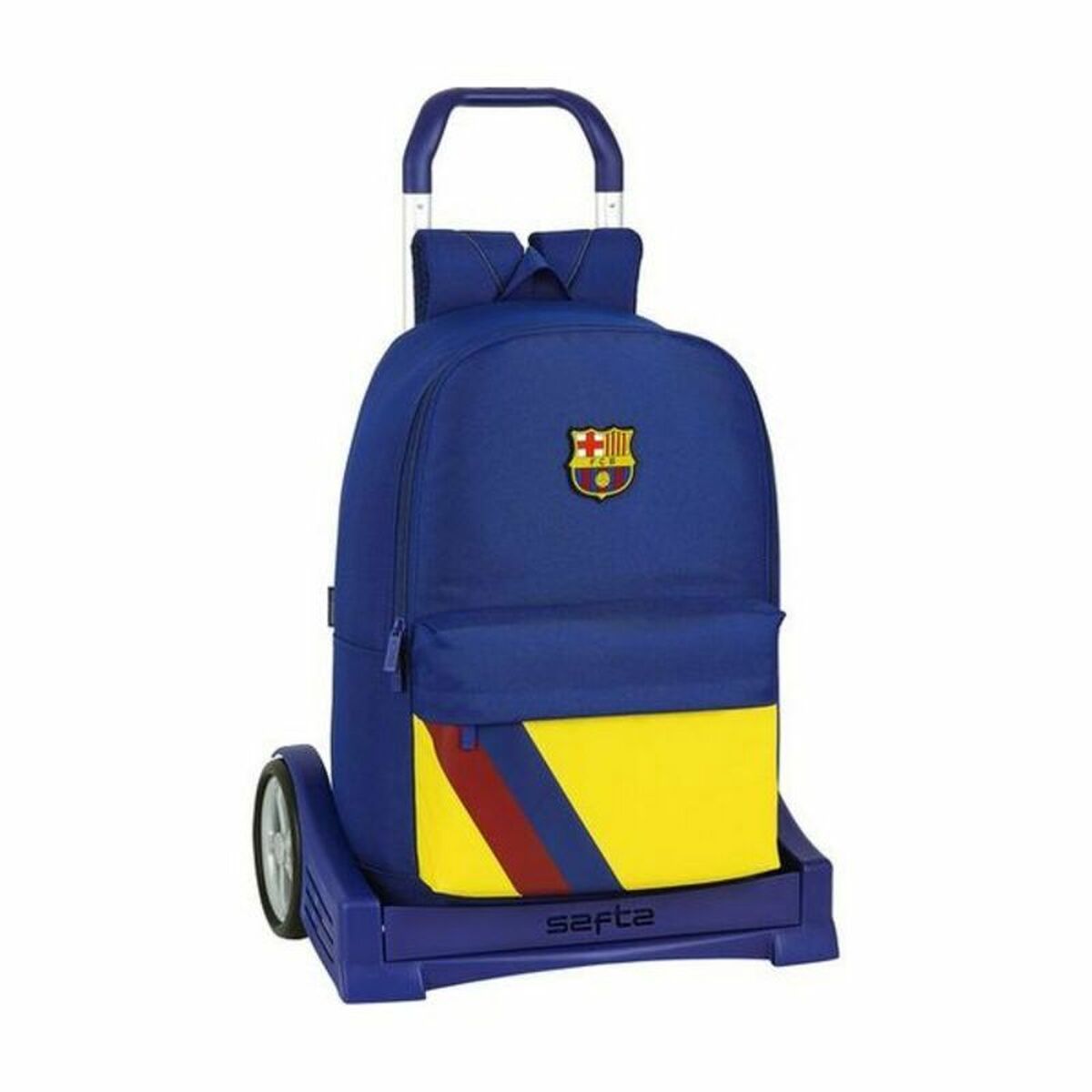Schoolrugzak met Wielen Evolution F.C. Barcelona Blauw 31 x 47 x 15 cm-Topper Trend
