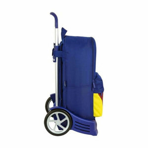 Schoolrugzak met Wielen Evolution F.C. Barcelona Blauw 31 x 47 x 15 cm-Topper Trend