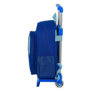 Schoolrugzak met Wielen 705 Real Zaragoza Blauw Licht Blauw 27 x 33 x 10 cm-Topper Trend