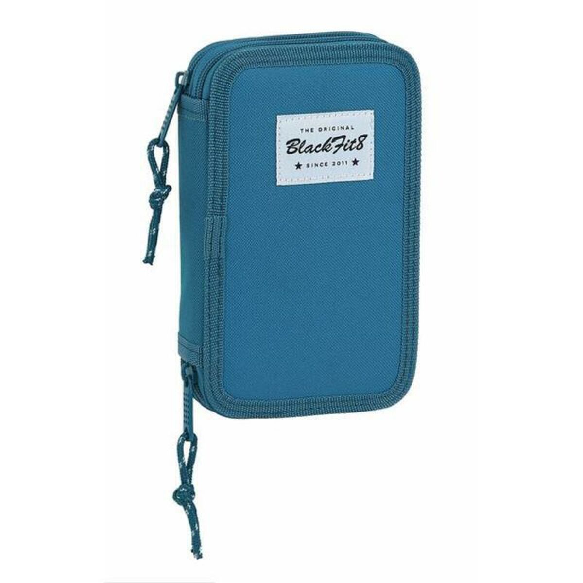 Dubbele etui BlackFit8 Egeo Blauw-Topper Trend