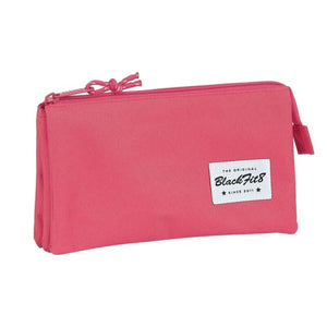 Pennenetui met 3 vakken BlackFit8 M744 Roze-Topper Trend