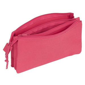 Pennenetui met 3 vakken BlackFit8 M744 Roze-Topper Trend