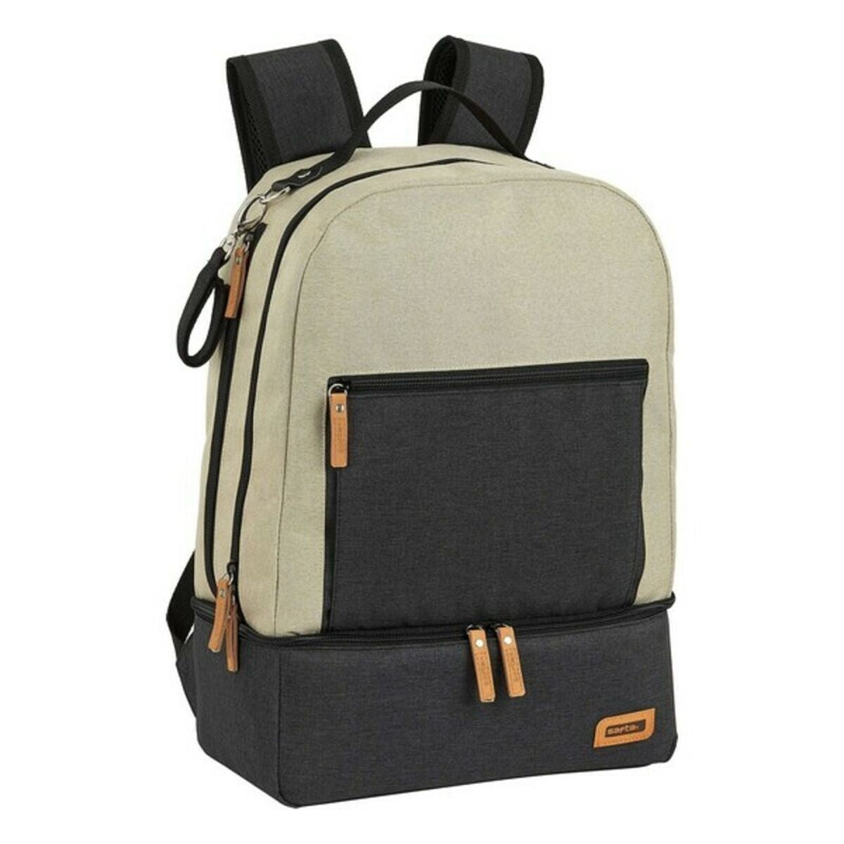 Rugzak Baby-accessoires Safta Beige Donker grijs 30 x 43 x 15 cm-Topper Trend
