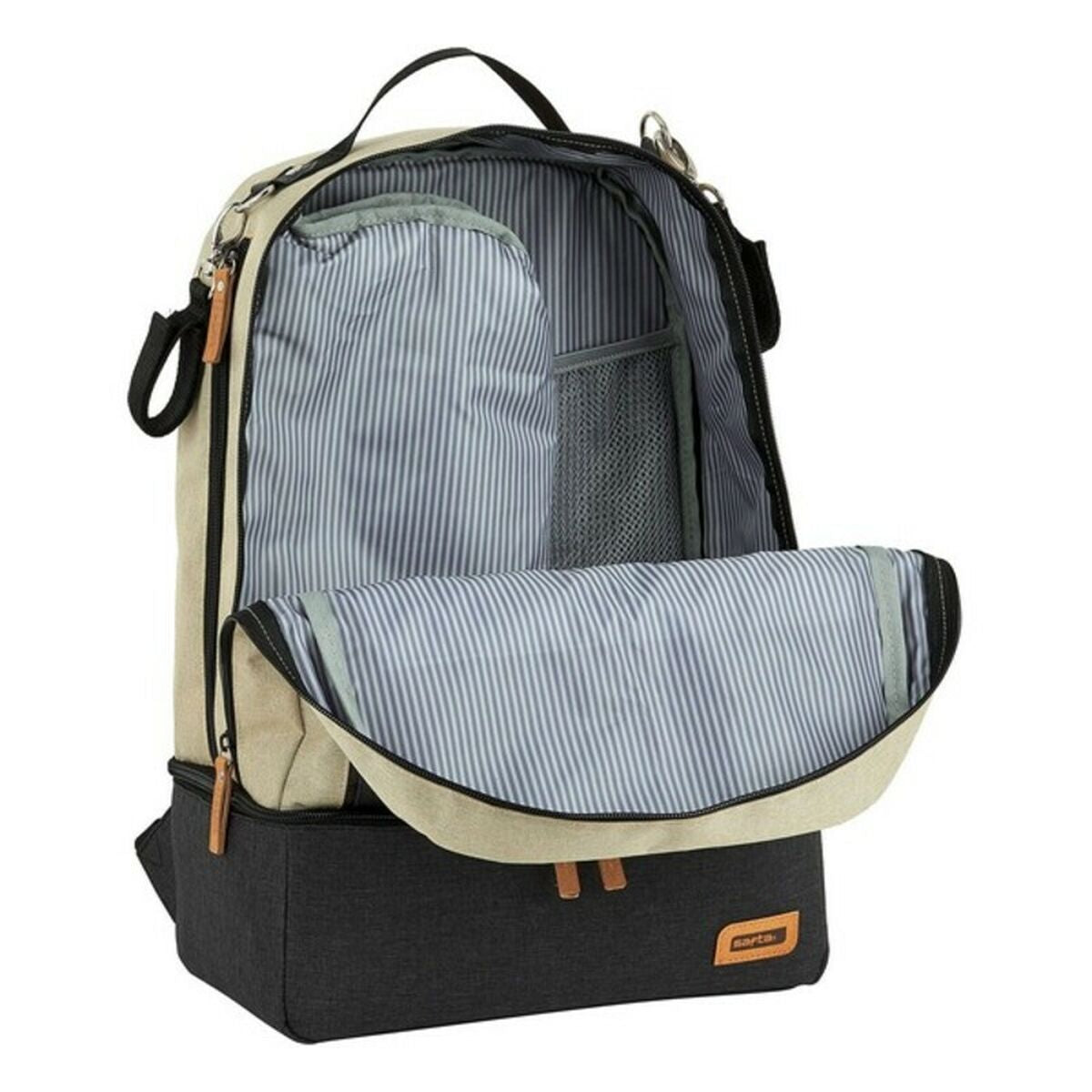 Rugzak Baby-accessoires Safta Beige Donker grijs 30 x 43 x 15 cm-Topper Trend
