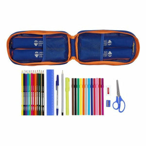 Etui Valencia Basket Blauw Oranje 12 x 23 x 5 cm 33 Onderdelen-Topper Trend