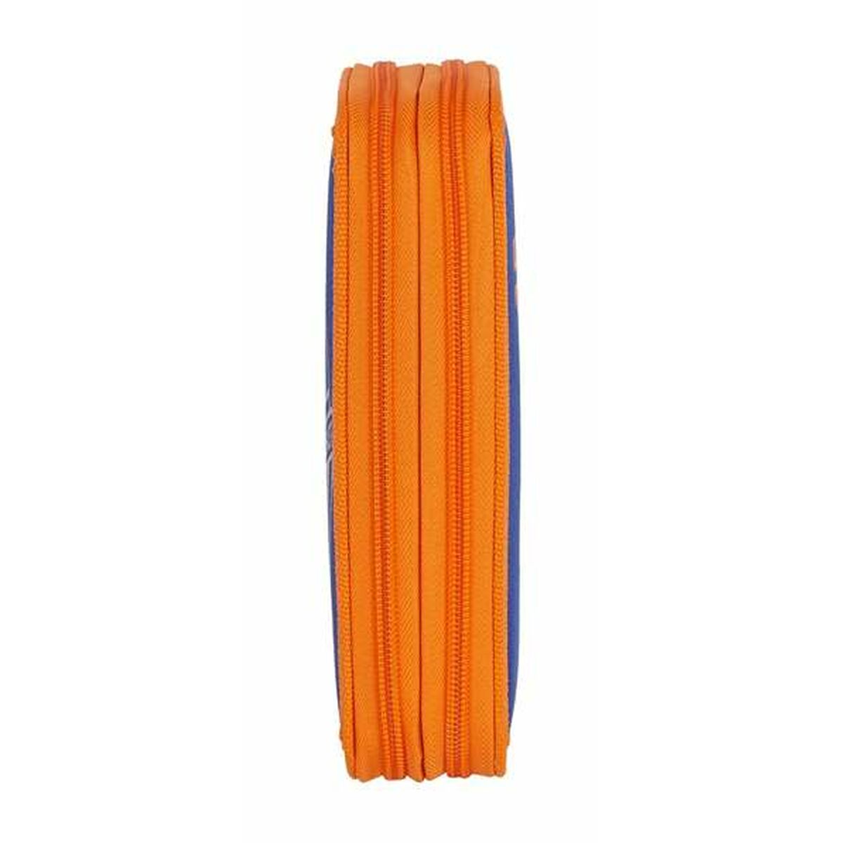 Dubbele etui Valencia Basket M854 Blauw Oranje 12,5 x 19,5 x 4 cm-Topper Trend