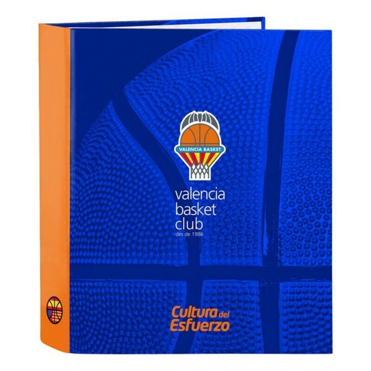 Ringmap Valencia Basket M657 Blauw Oranje 27 x 33 x 6 cm-Topper Trend