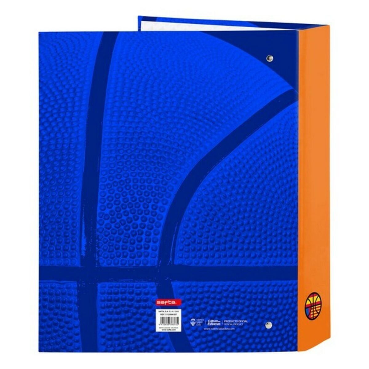Ringmap Valencia Basket M657 Blauw Oranje 27 x 33 x 6 cm-Topper Trend