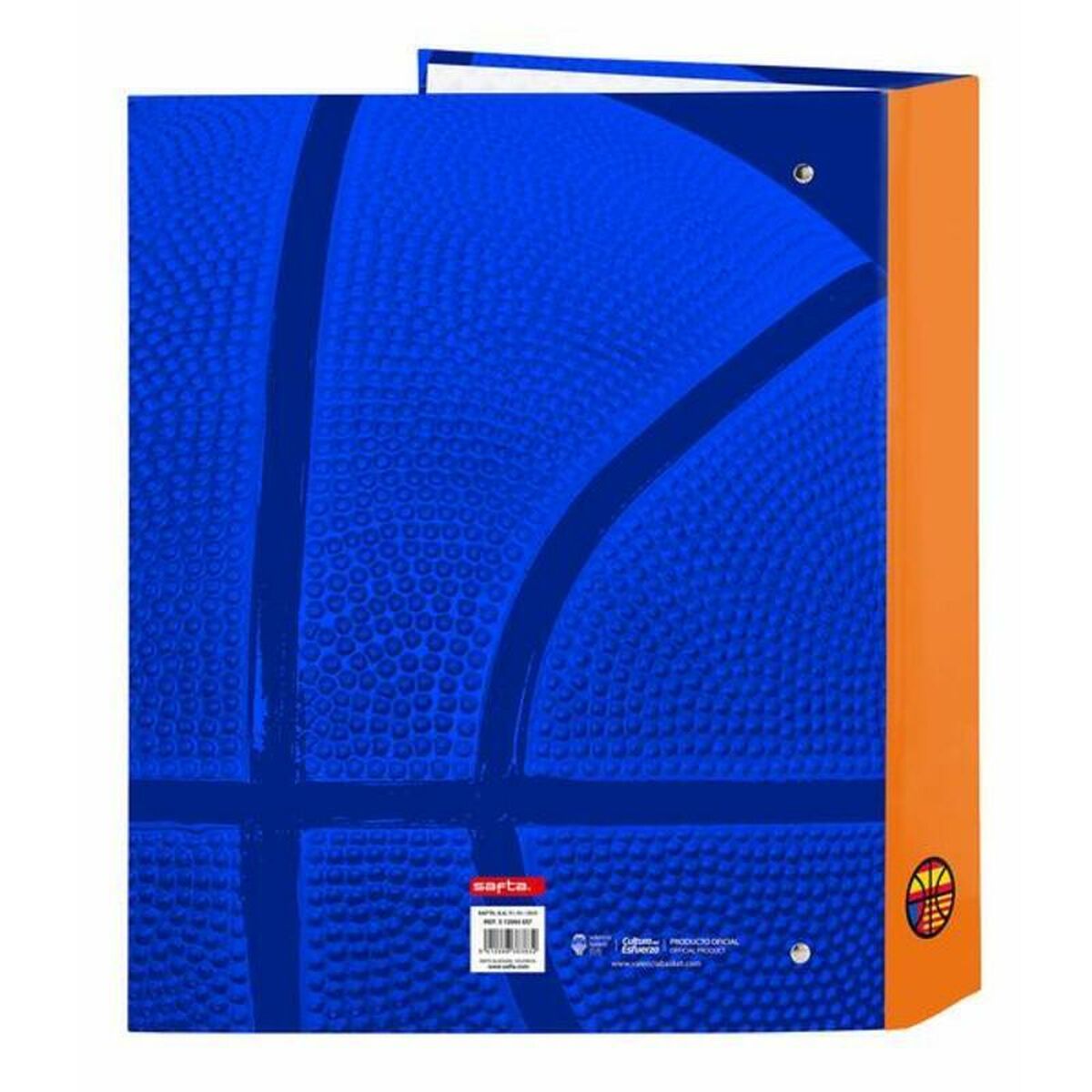 Ringmap Valencia Basket M657 Blauw Oranje 27 x 33 x 6 cm-Topper Trend