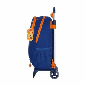 Schoolrugzak met Wielen 905 Safta Blauw Oranje 32 x 44 x 16 cm-Topper Trend