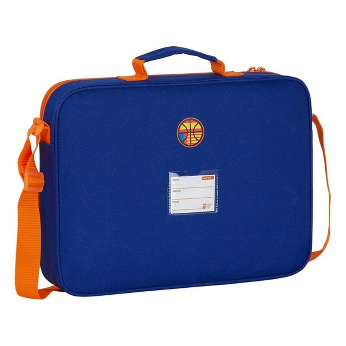 Schooltas Valencia Basket Blauw Oranje 38 x 28 x 6 cm-Topper Trend