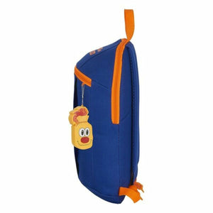 Kinderrugzak Valencia Basket Blauw Oranje 22 x 39 x 10 cm Mini-Topper Trend