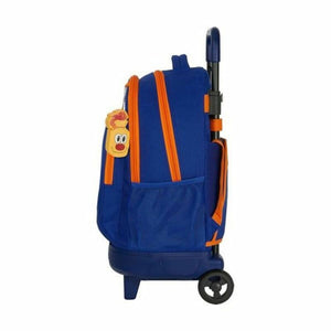 Schoolrugzak met Wielen Compact Valencia Basket Blauw Oranje 33 X 45 X 22 cm-Topper Trend