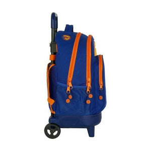 Schoolrugzak met Wielen Compact Valencia Basket Blauw Oranje 33 X 45 X 22 cm-Topper Trend