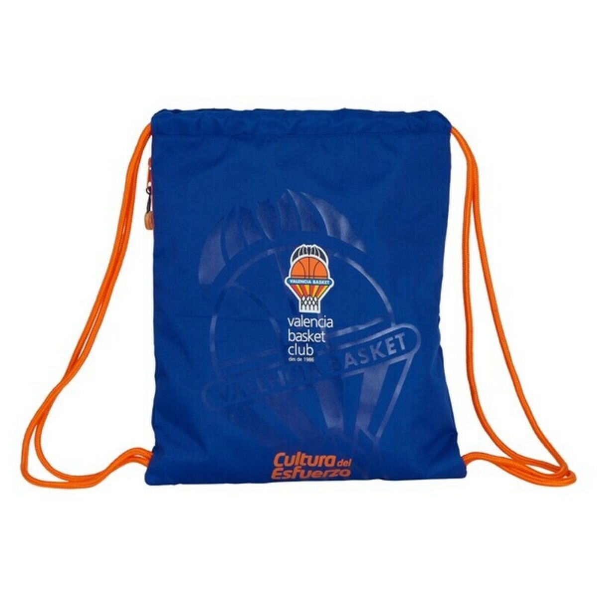 Rugtas met Koordjes Valencia Basket Blauw Oranje-Topper Trend