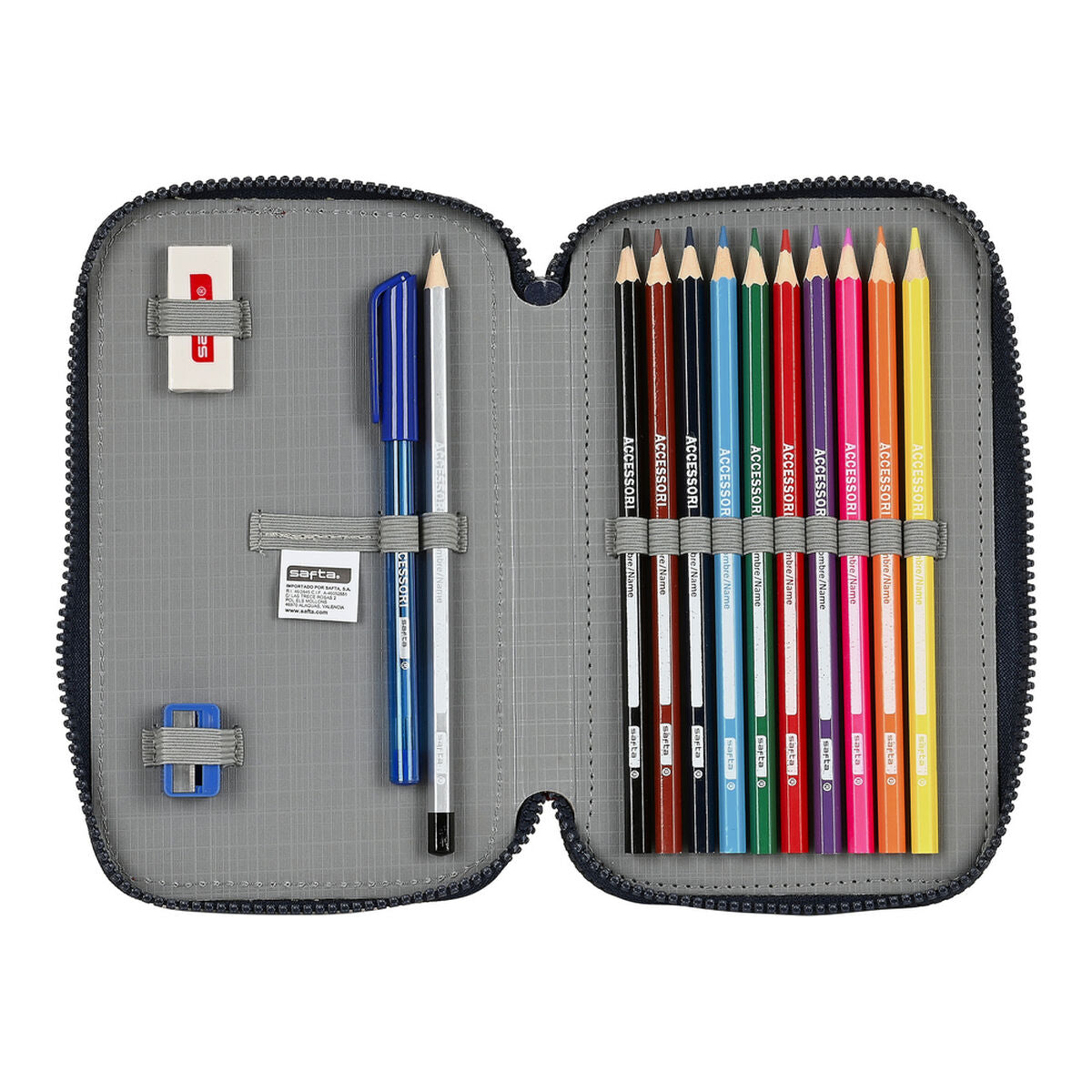 Dubbele etui F.C. Barcelona Corporativa 12,5 x 19,5 x 4 cm-Topper Trend