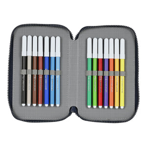 Dubbele etui F.C. Barcelona Corporativa 12,5 x 19,5 x 4 cm-Topper Trend