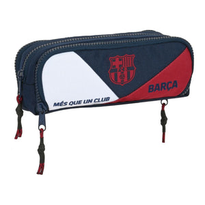 Pennenetui met 3 vakken F.C. Barcelona Blauw Kastanjebruin 21 x 8 x 8 cm-Topper Trend