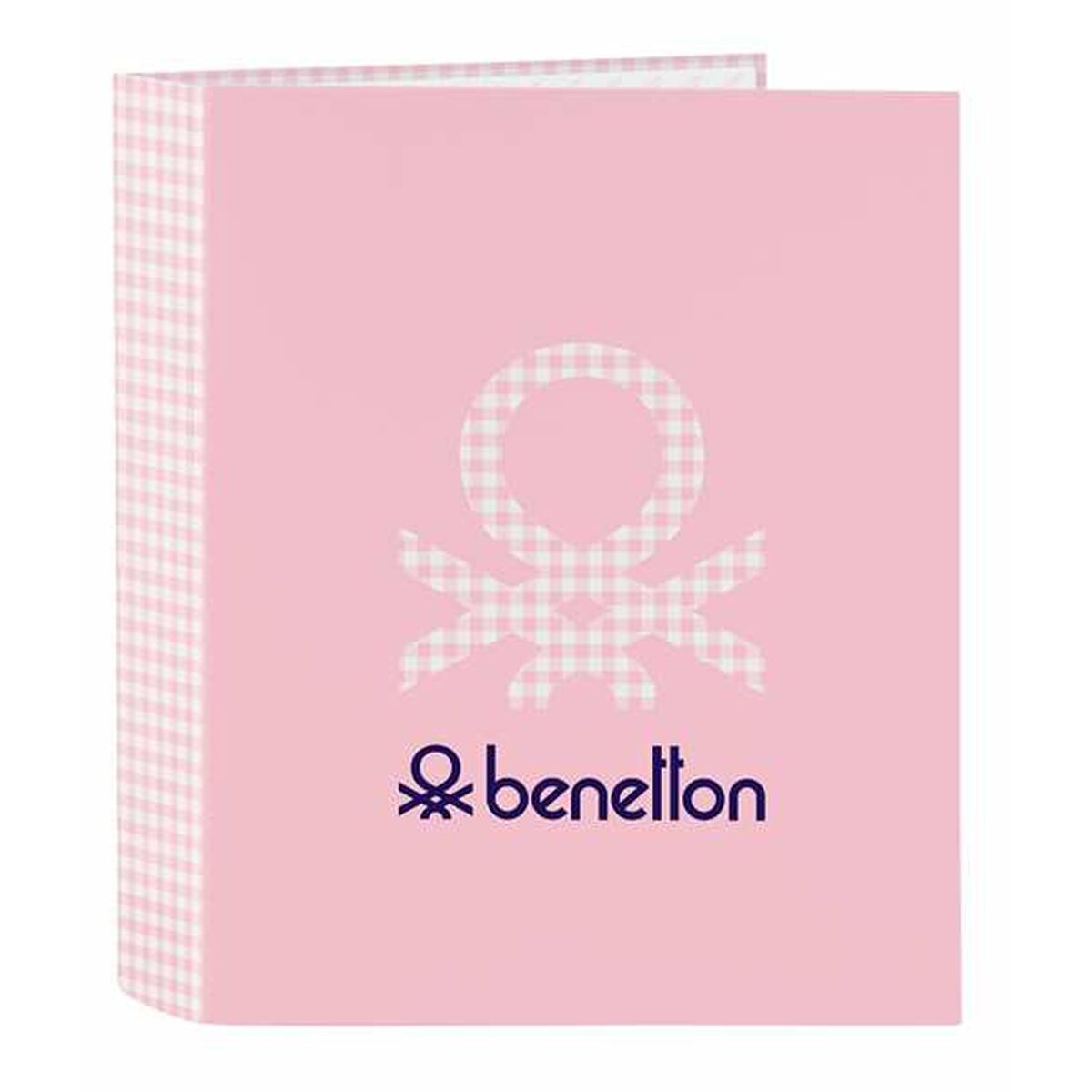 Ringmap Benetton Vichy Licht Roze 27 x 33 x 6 cm-Topper Trend