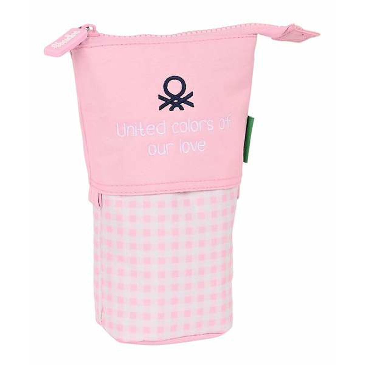 Alleshouder Benetton Vichy Licht Roze 19 x 6 cm-Topper Trend