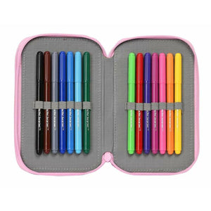 Dubbele etui Na!Na!Na! Surprise Sparkles Licht Roze 12,5 x 19,5 x 4 cm-Topper Trend