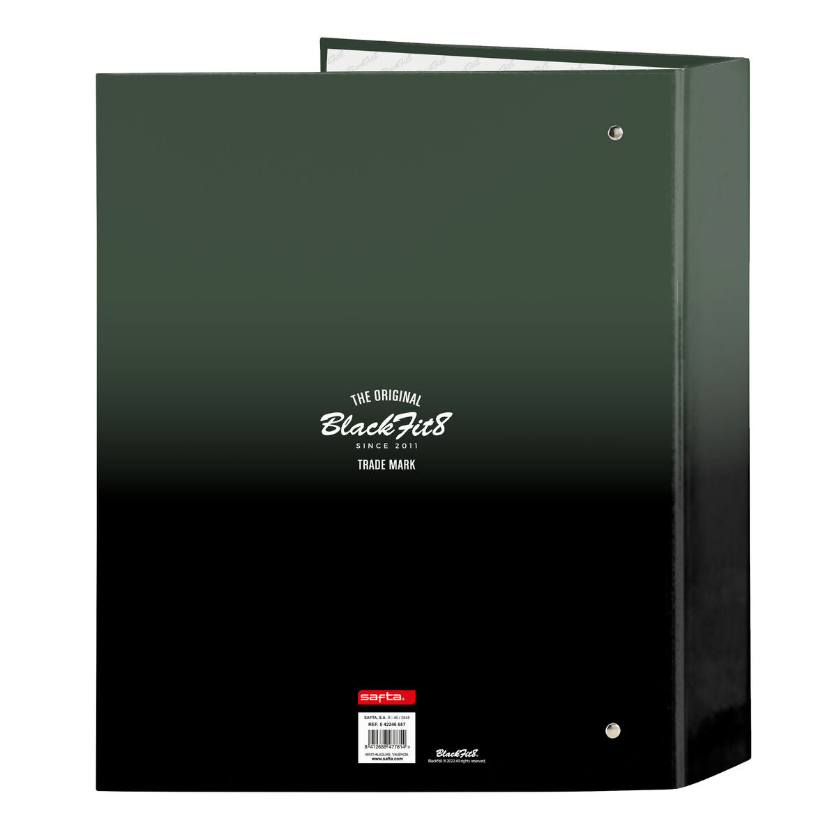 Ringmap BlackFit8 Gradient Zwart Militair groen 27 x 33 x 6 cm-Topper Trend