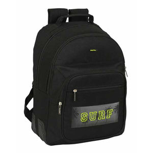 Schoolrugzak Safta Surf Zwart 32 x 42 x 15 cm Dubbel-Topper Trend
