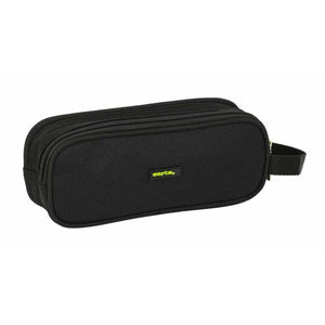 Pennenetui met 2 vakken Safta Surf Zwart 21 x 8 x 6 cm-Topper Trend