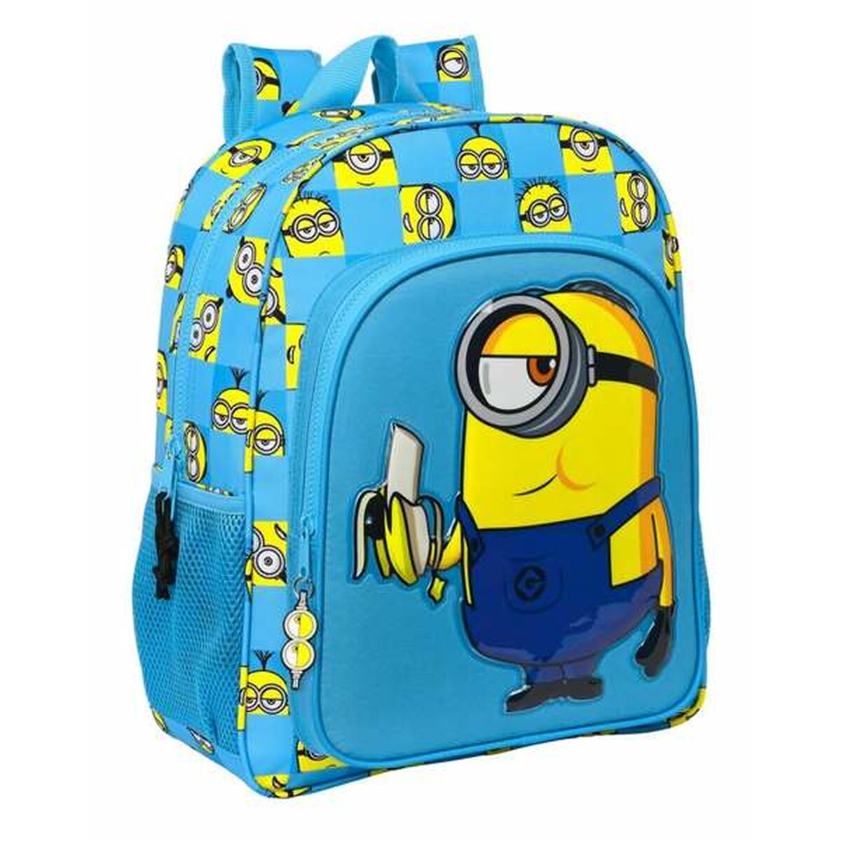 Schoolrugzak Minions Minionstatic Blauw 32 x 38 x 12 cm-Topper Trend