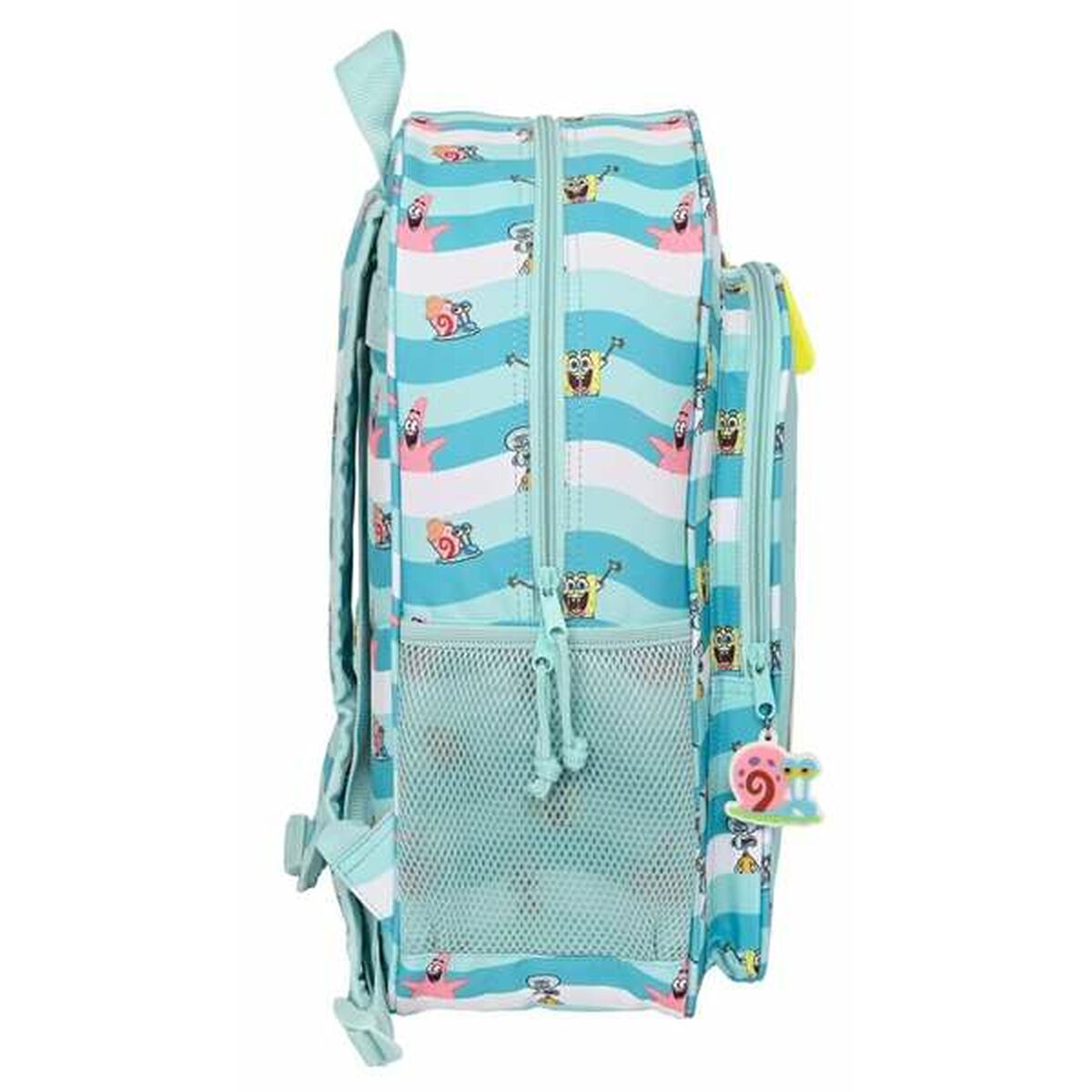 Schoolrugzak Spongebob Stay positive Blauw Wit-Topper Trend