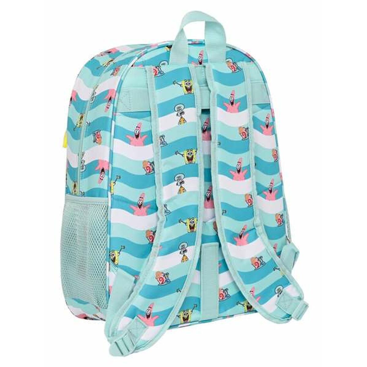 Schoolrugzak Spongebob Stay positive Blauw Wit-Topper Trend