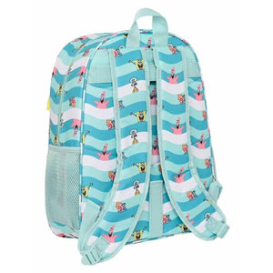 Schoolrugzak Spongebob Stay positive Blauw Wit-Topper Trend