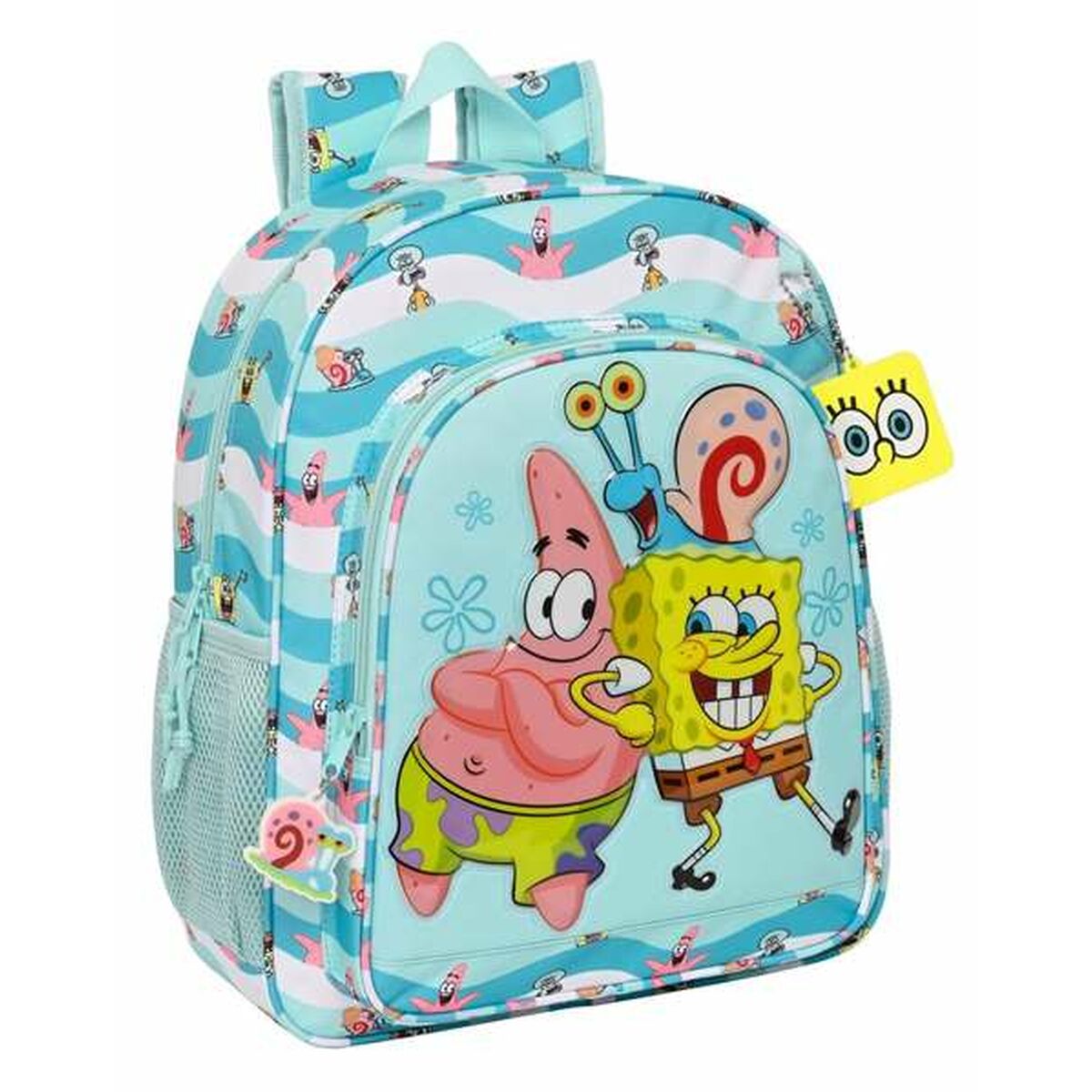 Schoolrugzak Spongebob Stay positive Blauw Wit 32 x 38 x 12 cm-Topper Trend