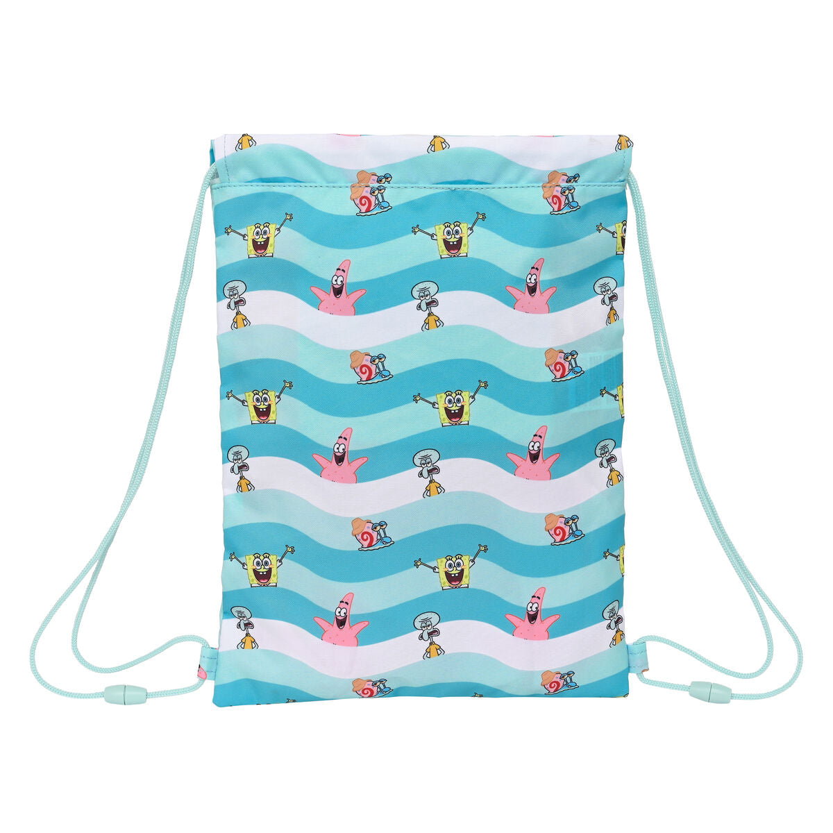 Rugtas met Koordjes Spongebob Stay positive Blauw 26 x 34 x 1 cm-Topper Trend