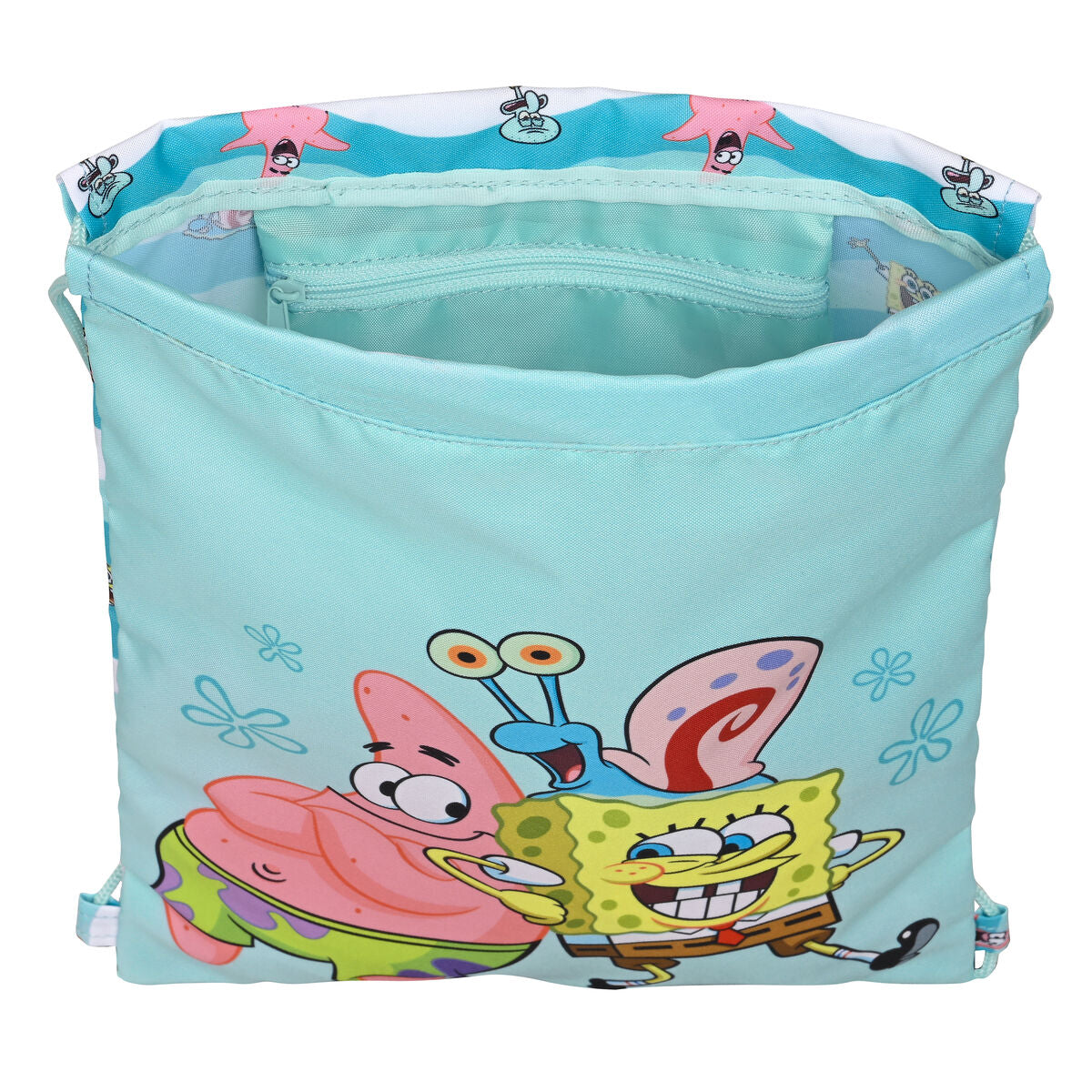 Rugtas met Koordjes Spongebob Stay positive Blauw 26 x 34 x 1 cm-Topper Trend