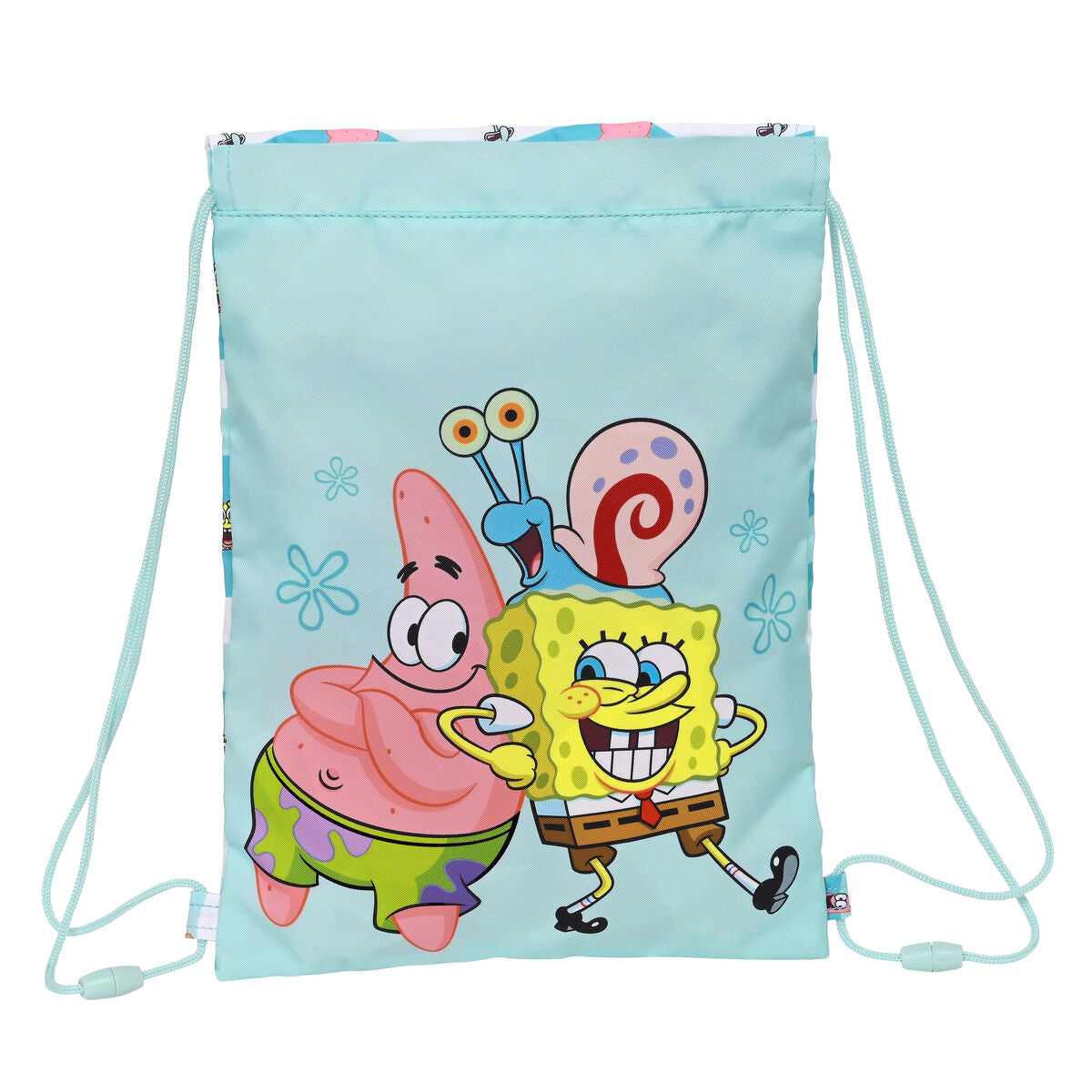 Rugtas met Koordjes Spongebob Stay positive Blauw 26 x 34 x 1 cm-Topper Trend