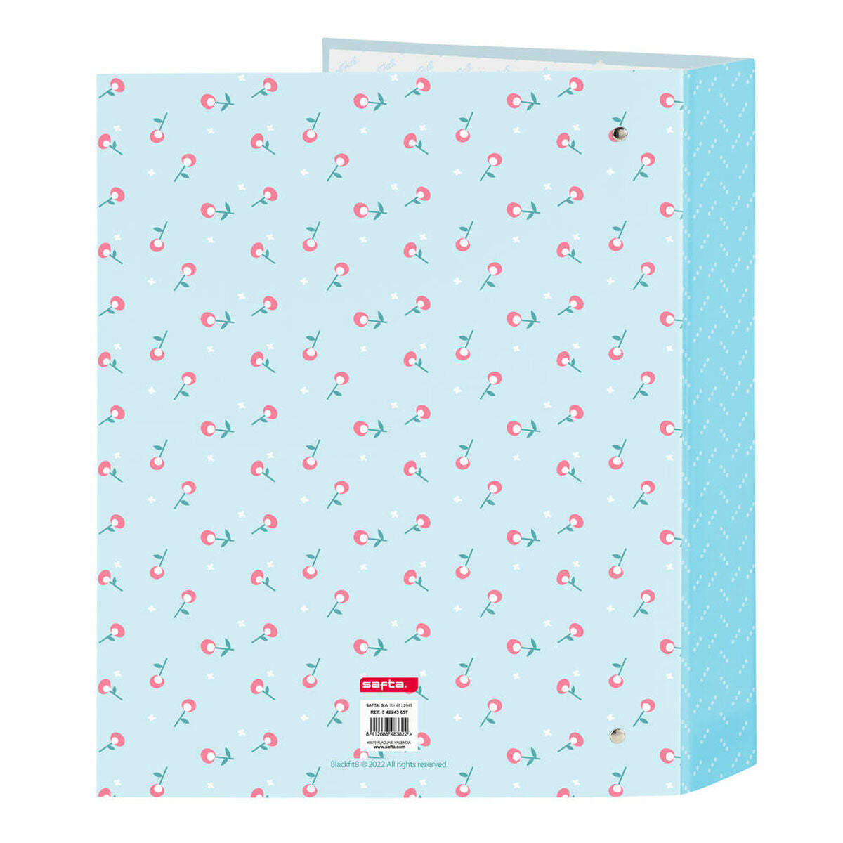 Ringmap BlackFit8 Mariposa Licht Blauw 27 x 33 x 6 cm Vlinder-Topper Trend