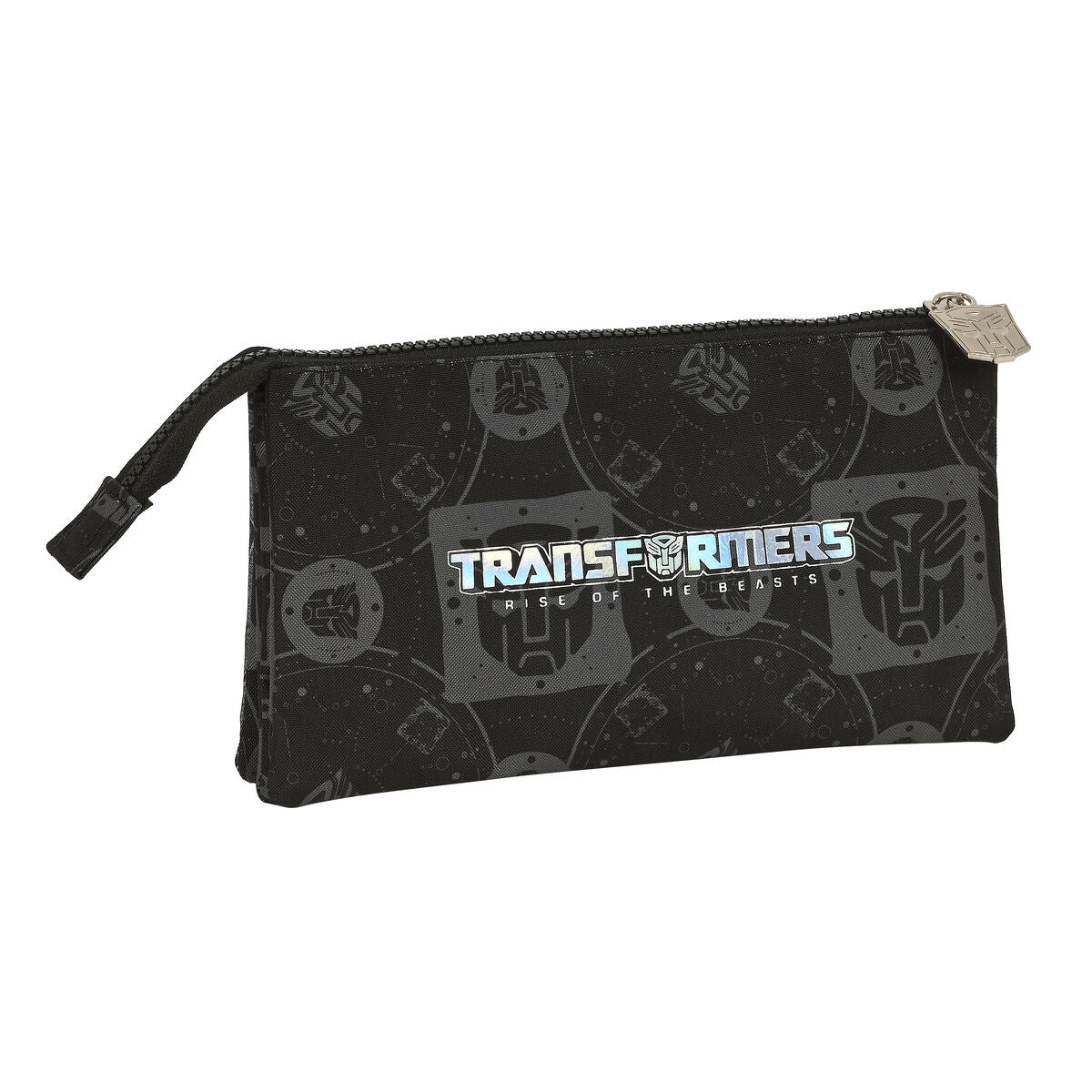 Pennenetui met 3 vakken Transformers Zwart 22 x 12 x 3 cm-Topper Trend