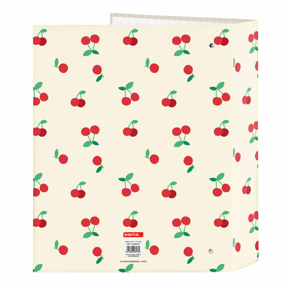 Ringmap Safta Cherry Beige 27 x 33 x 6 cm Kersen-Topper Trend