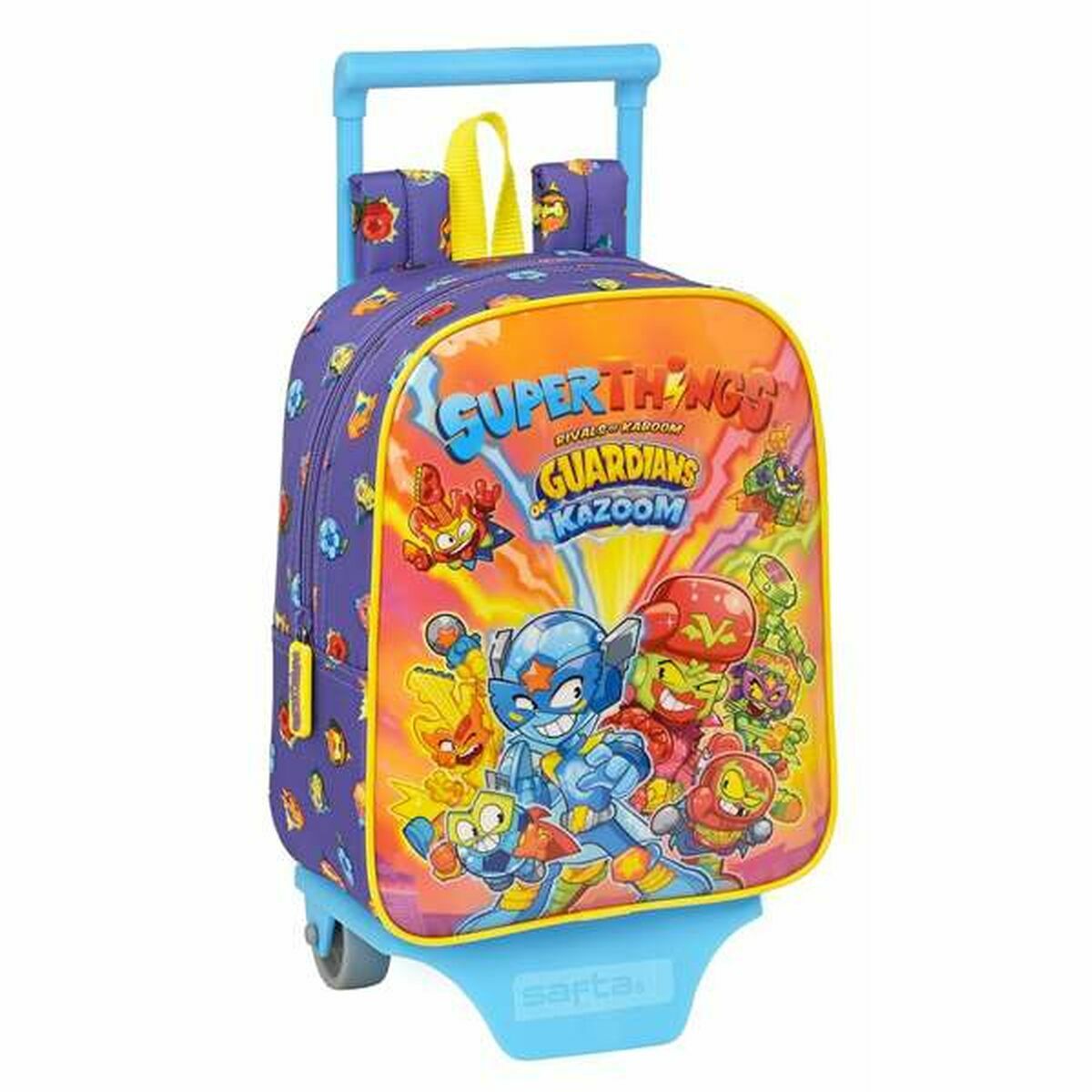 Schoolrugzak met Wielen SuperThings Guardians of Kazoom Geel Paars 22 x 28 x 10 cm-Topper Trend