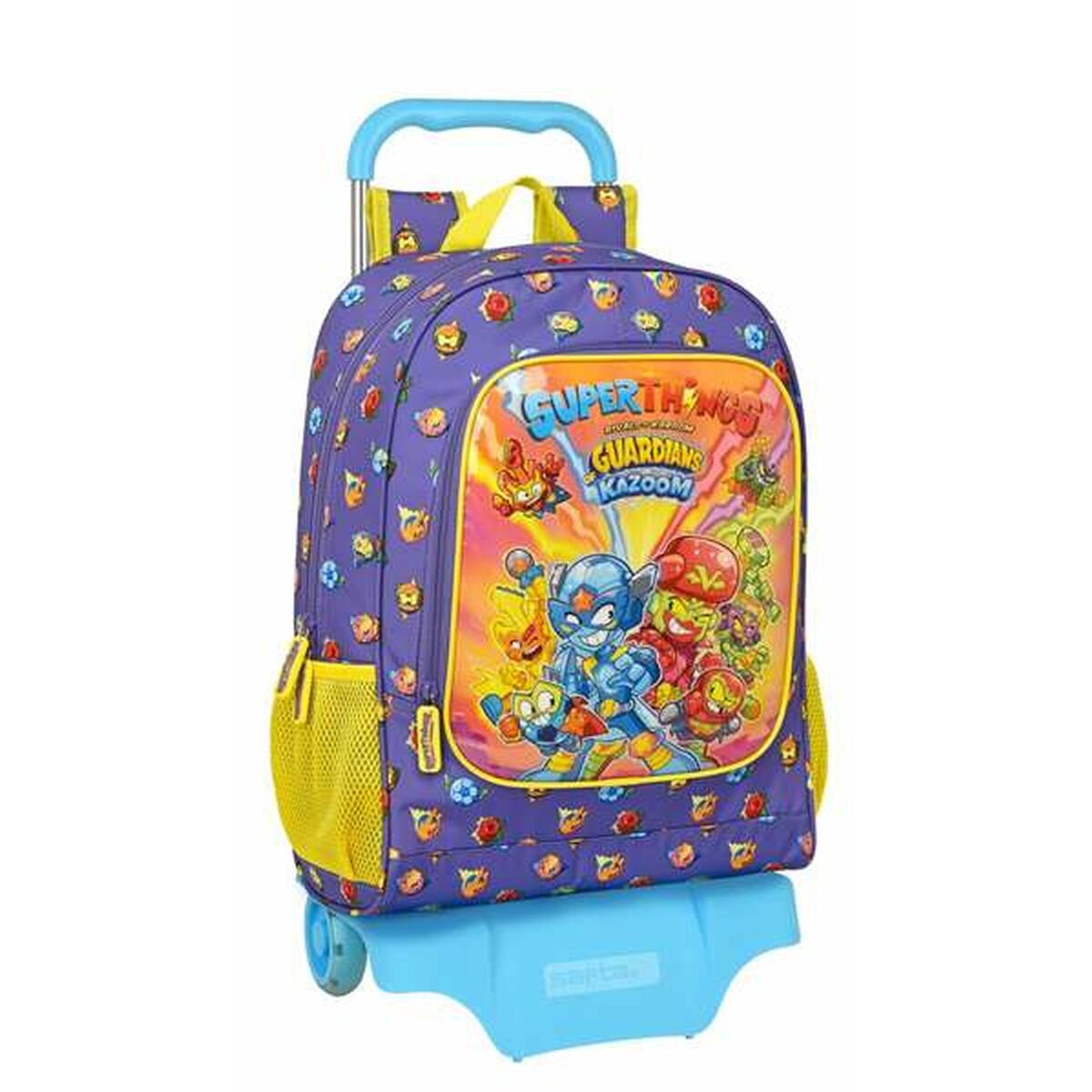 Schoolrugzak met Wielen SuperThings Guardians of Kazoom Geel Paars 32 x 42 x 14 cm-Topper Trend