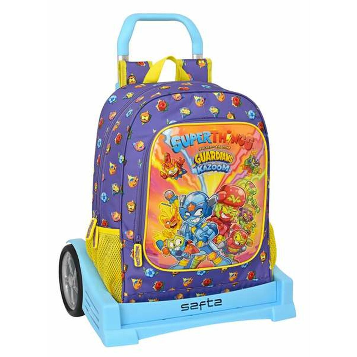 Schoolrugzak met Wielen SuperThings Guardians of Kazoom Geel Paars 32 x 42 x 14 cm-Topper Trend