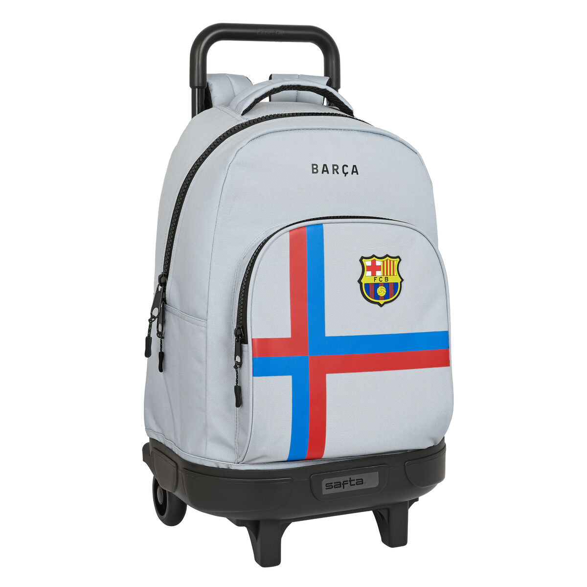 Schoolrugzak met Wielen F.C. Barcelona Grijs-Topper Trend