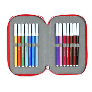 Dubbele etui Sevilla Fútbol Club Rood 12,5 x 19,5 x 4 cm-Topper Trend